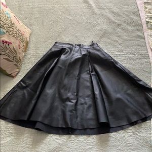 Forever21 Pleather Knee-Length Skirt Size S NWT!
